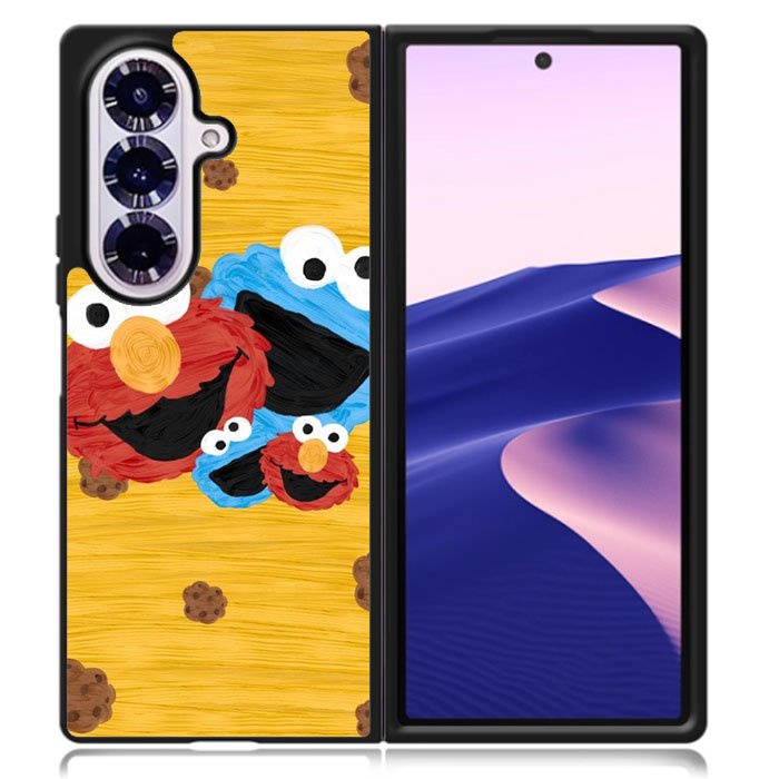 Elmo And Monster Cookie Samsung Galaxy Z Fold 7 Case OV10365