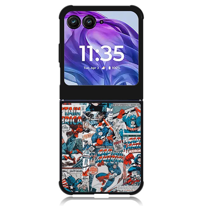 Captain America Motorola Moto Razr Plus 2024 , Moto Razr+ 2024 Case OV6237