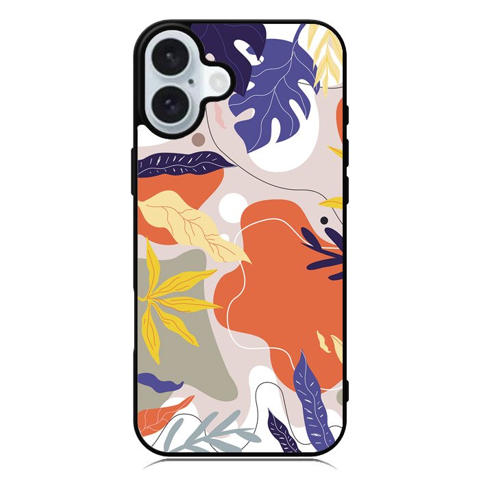 Floral Pattern iPhone 16 Case QC6381