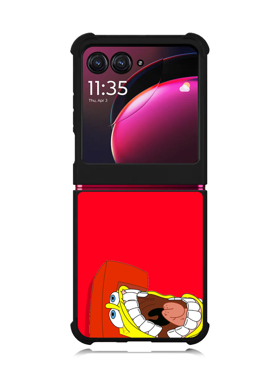 Spongebob Squarepants Karate Motorola Moto Razr Plus 2023 , Moto Razr+ 2023 Case OV6651