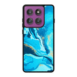 Marble Pattern Blue Motorola Moto Edge 60 Pro Case QC3394