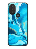 Marble Pattern Blue Motorola Moto G Pure 2021 , Moto G Power 2022 Case OV3394