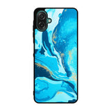 Marble Pattern Blue Samsung Galaxy A07 Case QC3394