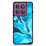 Marble Pattern Blue Motorola Moto Edge 2025 | Moto Edge 60 Fusion | Moto Edge 60 Pro Case OV3394