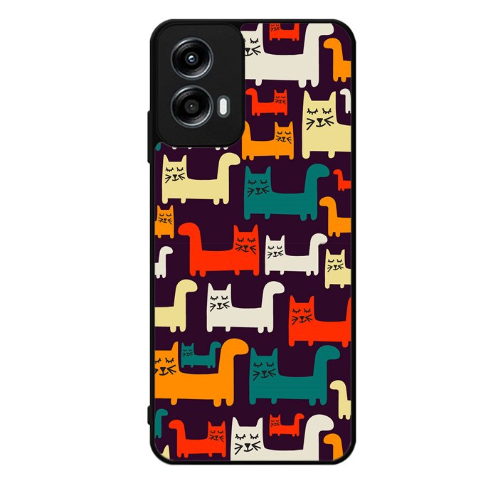 Cat Pattern Motorola Moto G Play 2024 Case OV6243