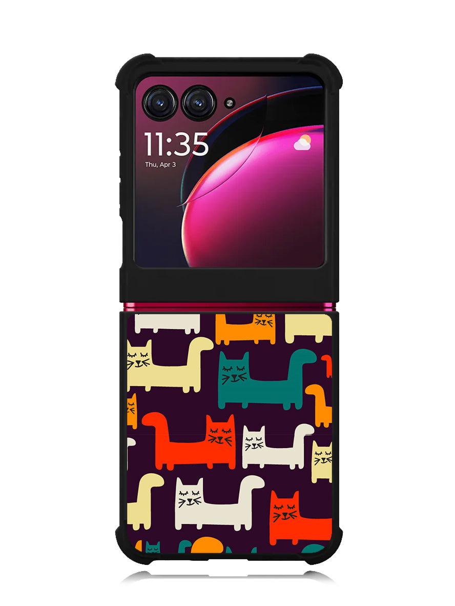 Cat Pattern Motorola Moto Razr Plus 2023 , Moto Razr+ 2023 Case OV6243