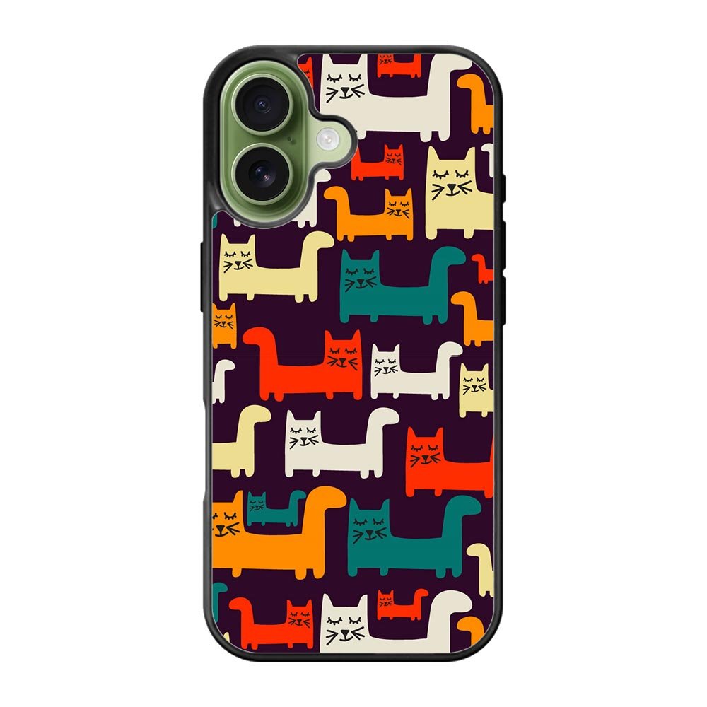 Cat Pattern iPhone 17 Case QC6243