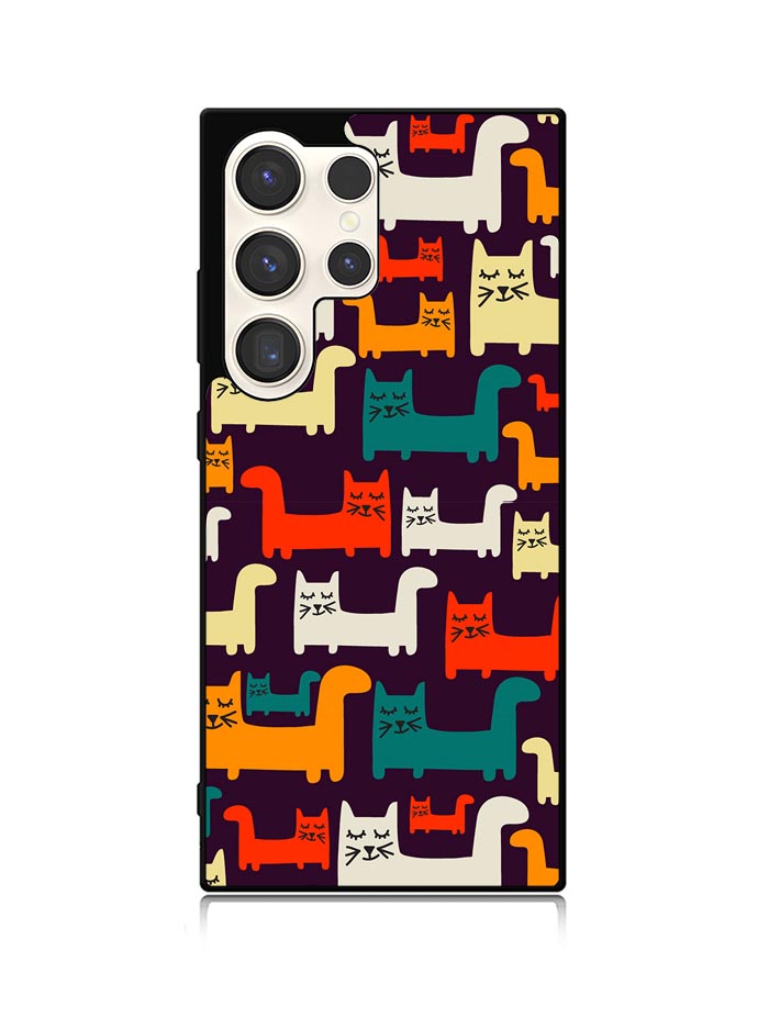 Cat Pattern Samsung Galaxy S25 Ultra 5G Case QC6243