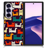 Cat Pattern Samsung Galaxy Z Fold 7 Case OV6243