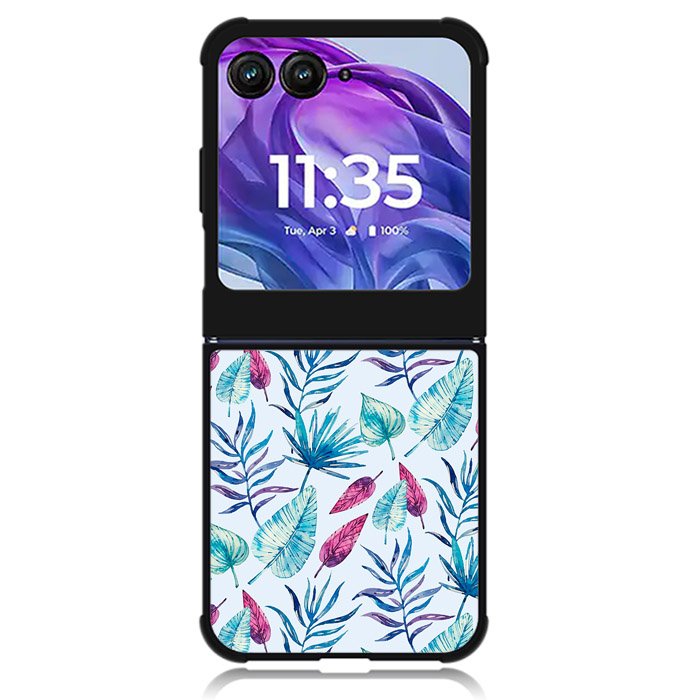 Floral Flower Pattern Motorola Moto Razr Plus 2024 , Moto Razr+ 2024 Case OV6372