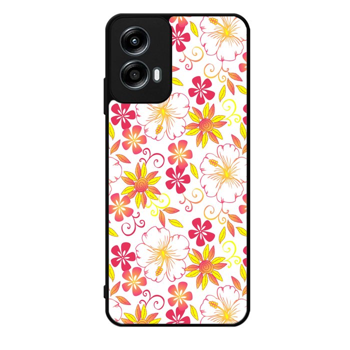Floral Flower Pattern Motorola Moto G Play 2024 Case OV6376