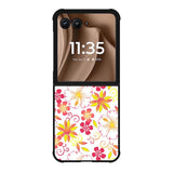 Floral Flower Pattern Motorola Moto RAZR Plus 2025 Case OV6376