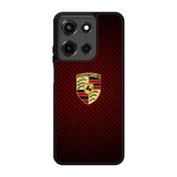Porsche Logo Carbon Red Motorola Moto G 5G 2025 Case OV6158