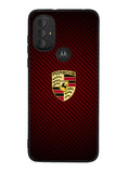 Porsche Logo Carbon Red Motorola Moto G Pure 2021 , Moto G Power 2022 Case