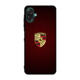Porsche Logo Carbon Red Samsung Galaxy A07 Case