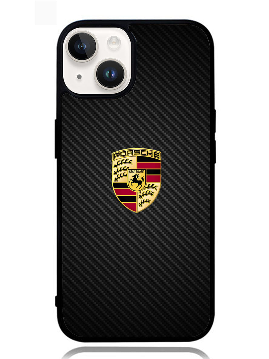 Porsche Logo Carbon iPhone 14 Plus Case