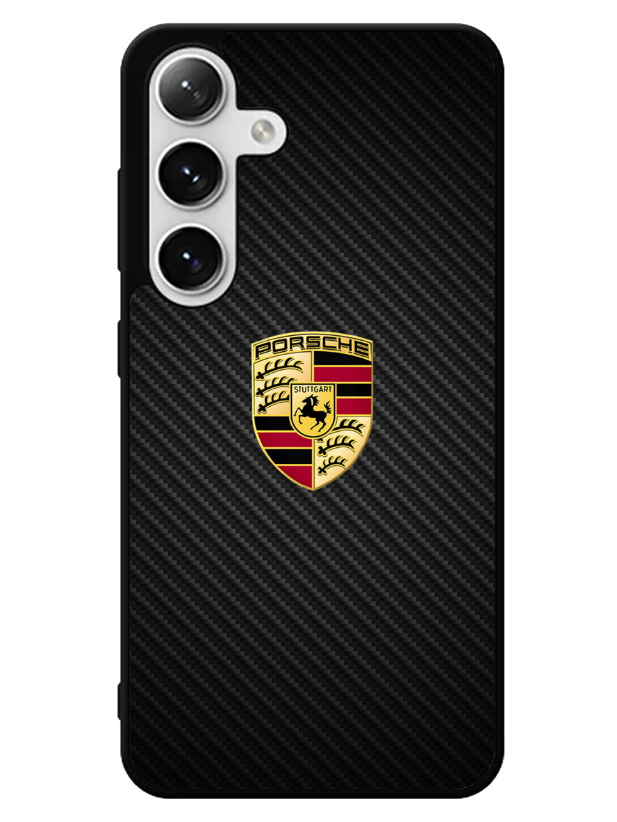 Porsche Logo Carbon Samsung Galaxy S24 5G Case