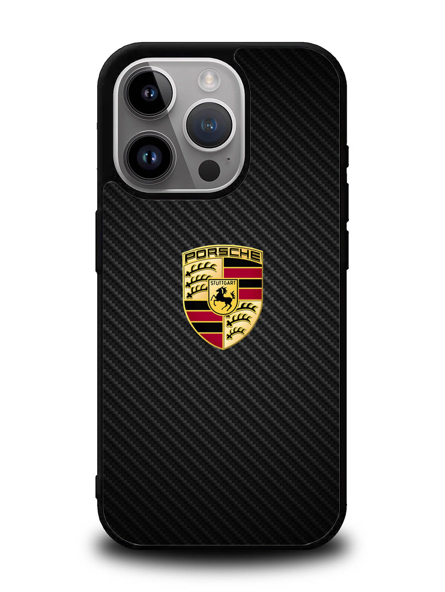 Porsche Logo Carbon iPhone 16 Pro Max Case