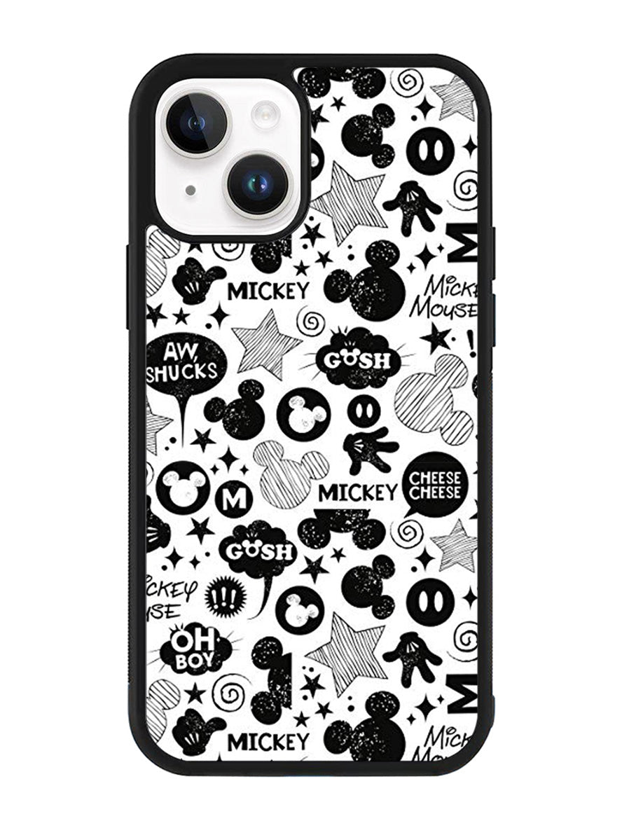 Mickey Mouse Pattern iPhone 14 Plus Case QC6523