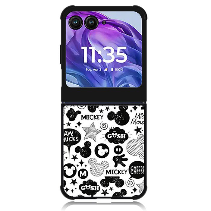 Mickey Mouse Pattern Motorola Moto Razr Plus 2024 , Moto Razr+ 2024 Case OV6523