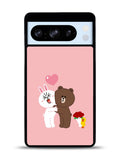 Line Brown Cony Google Pixel 8 Pro Case QC6481
