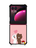 Line Brown Cony Motorola Moto Razr Plus 2023 , Moto Razr+ 2023 Case OV6481