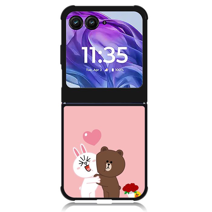 Line Brown Cony Motorola Moto Razr Plus 2024 , Moto Razr+ 2024 Case OV6481