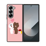 Line Brown Cony Samsung Galaxy Z Fold 7 5G Case QC6481