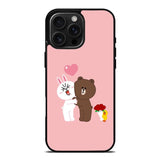 Line Brown Cony iPhone 16 Pro Max Case OV6481