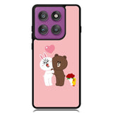 Line Brown Cony Motorola Moto Edge 2025 | Moto Edge 60 Fusion | Moto Edge 60 Pro Case OV6481