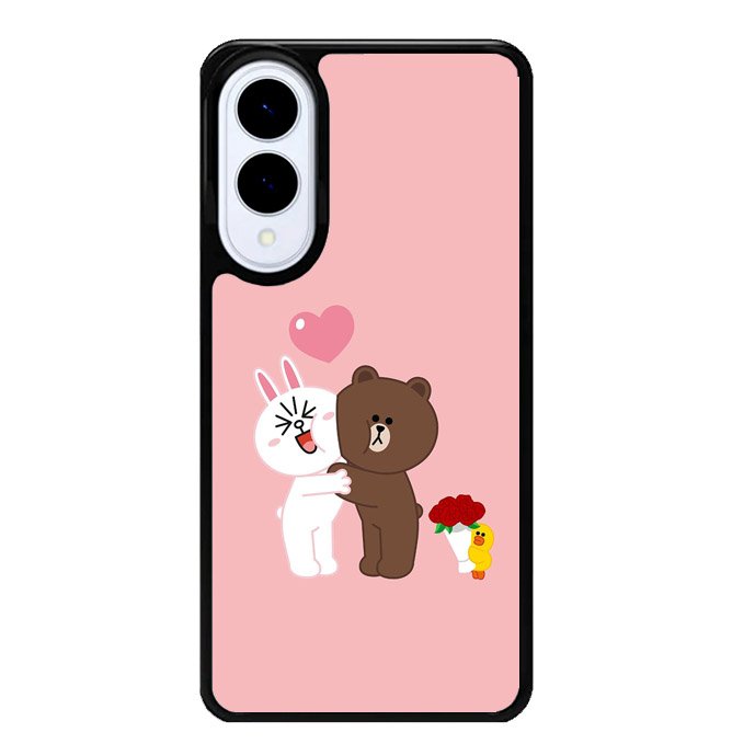 Line Brown Cony Samsung Galaxy S25 Edge 5G Case OV6481