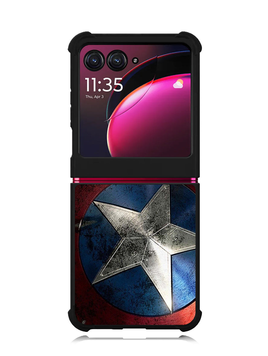 Captain America Shield Motorola Moto Razr Plus 2023 , Moto Razr+ 2023 Case