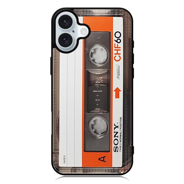 Retro Cassette Kaset iPhone 16 Case QC6605