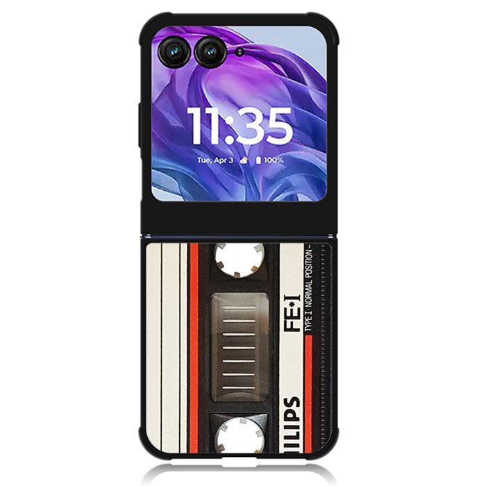 Retro Cassette Kaset Motorola Moto Razr Plus 2024 , Moto Razr+ 2024 Case OV2738