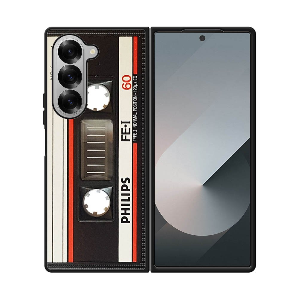 Retro Cassette Kaset Samsung Galaxy Z Fold 7 5G Case QC2738