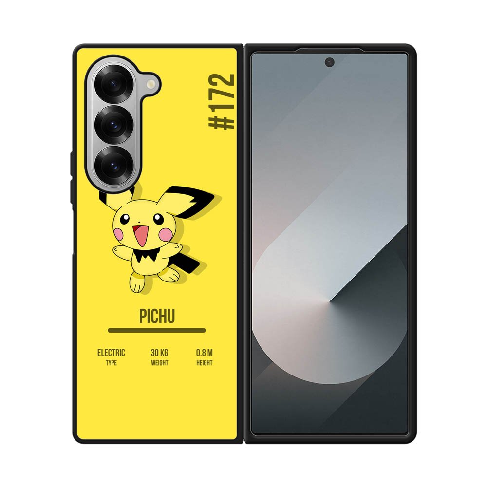 Pokemon Pichu Samsung Galaxy Z Fold 7 5G Case QC6583