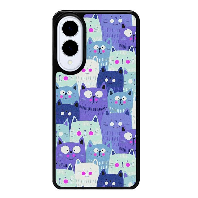 Cat Pattern Samsung Galaxy S25 Edge 5G Case OV6246