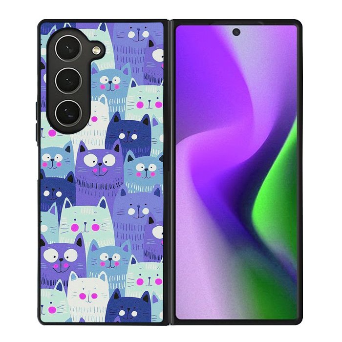 Cat Pattern Samsung Galaxy Z Fold 6 5G 2024 Case OV6246
