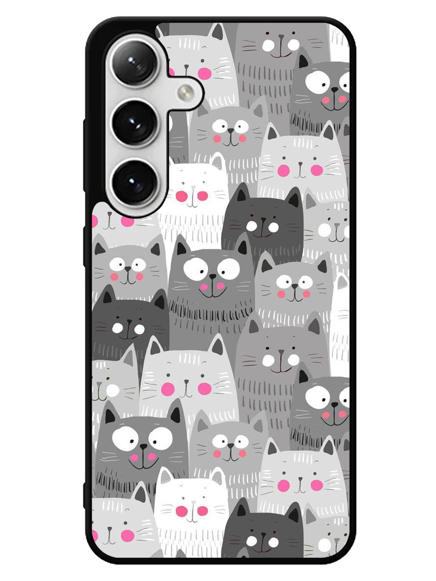 Cat Pattern Samsung Galaxy S25 5G Case
