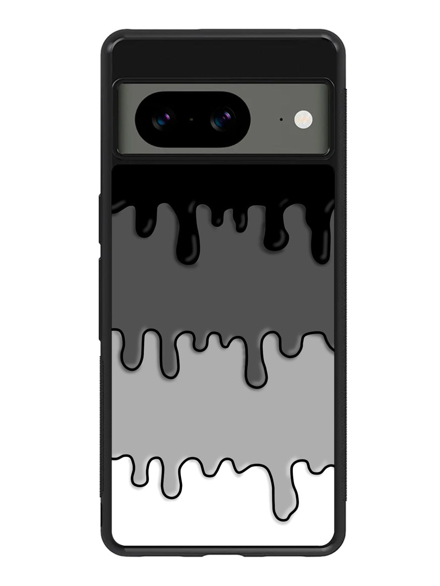 Ink Black White Google Pixel 8 Case QC6778