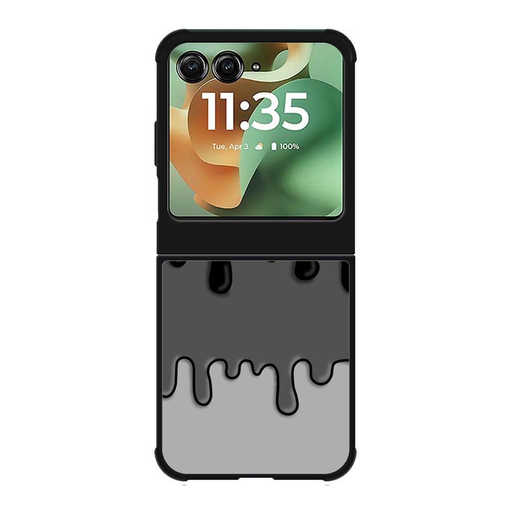 Ink Black White Motorola Moto RAZR 2025 Case OV6778