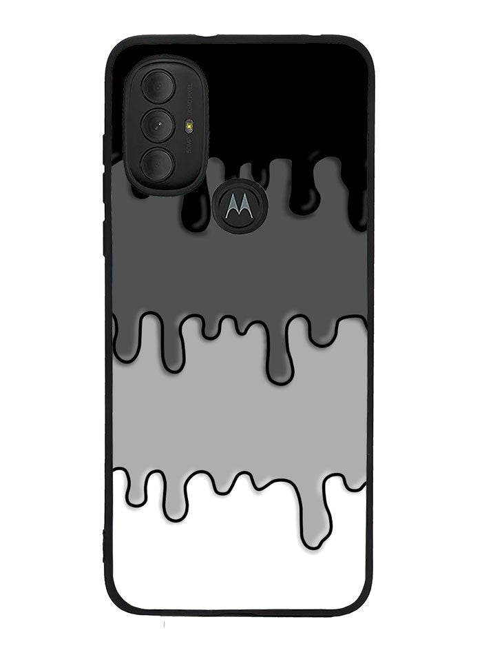 Ink Black White Motorola Moto G Pure 2021 , Moto G Power 2022 Case OV6778