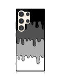 Ink Black White Samsung Galaxy S23 Ultra 5G Case QC6778
