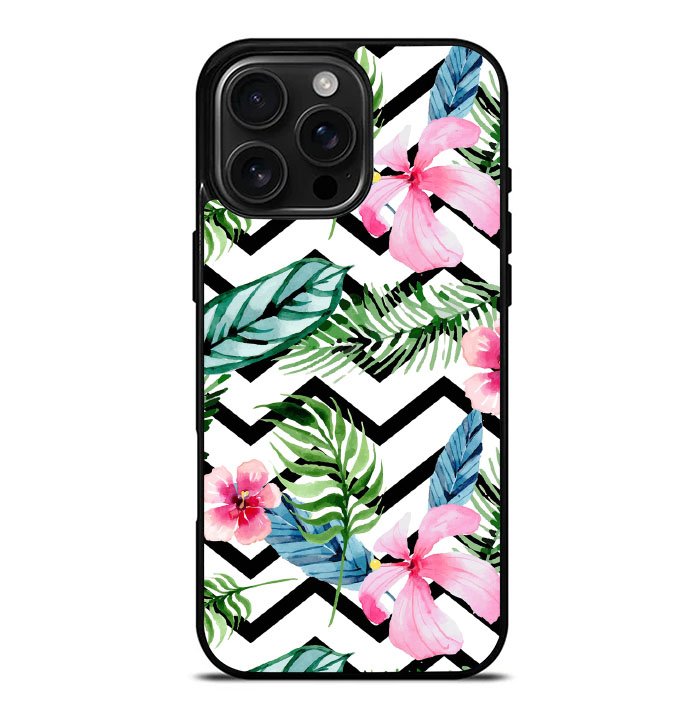 Floral Flower Pattern YDH0080 iPhone 16 Pro Max Case