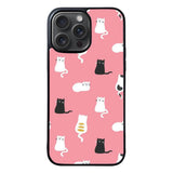 Cat Cute Pattern YDH0127 iPhone 15 Pro Max Case