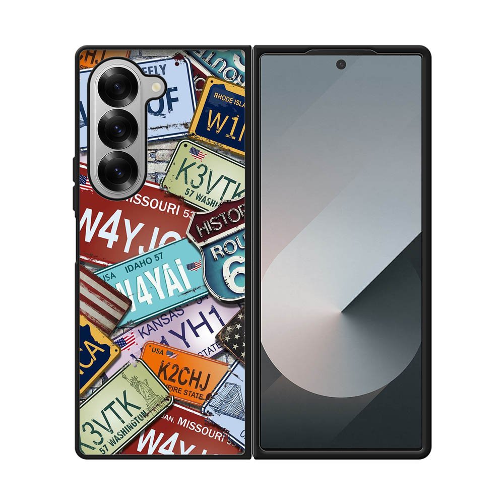 Travel License Plate YDH0159 Samsung Galaxy Z Fold 7 5G Case