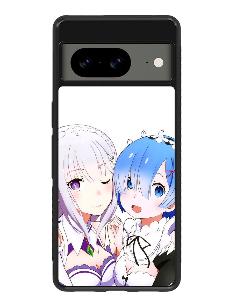 Emilia Rem Re Zero Anime Google Pixel 8 Case QC8357