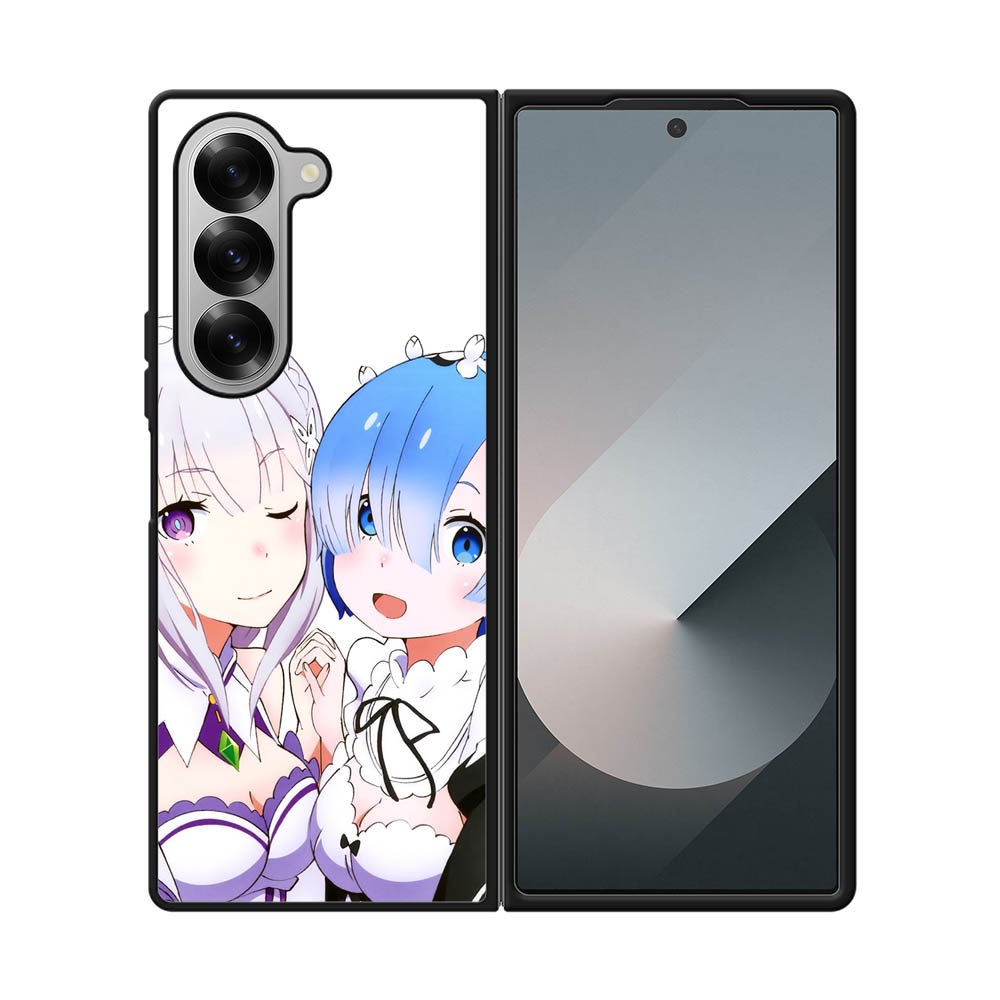 Emilia Rem Re Zero Anime Samsung Galaxy Z Fold 7 5G Case OV8357