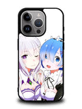 Emilia Rem Re Zero Anime iPhone 16 Pro Max Case OV8357