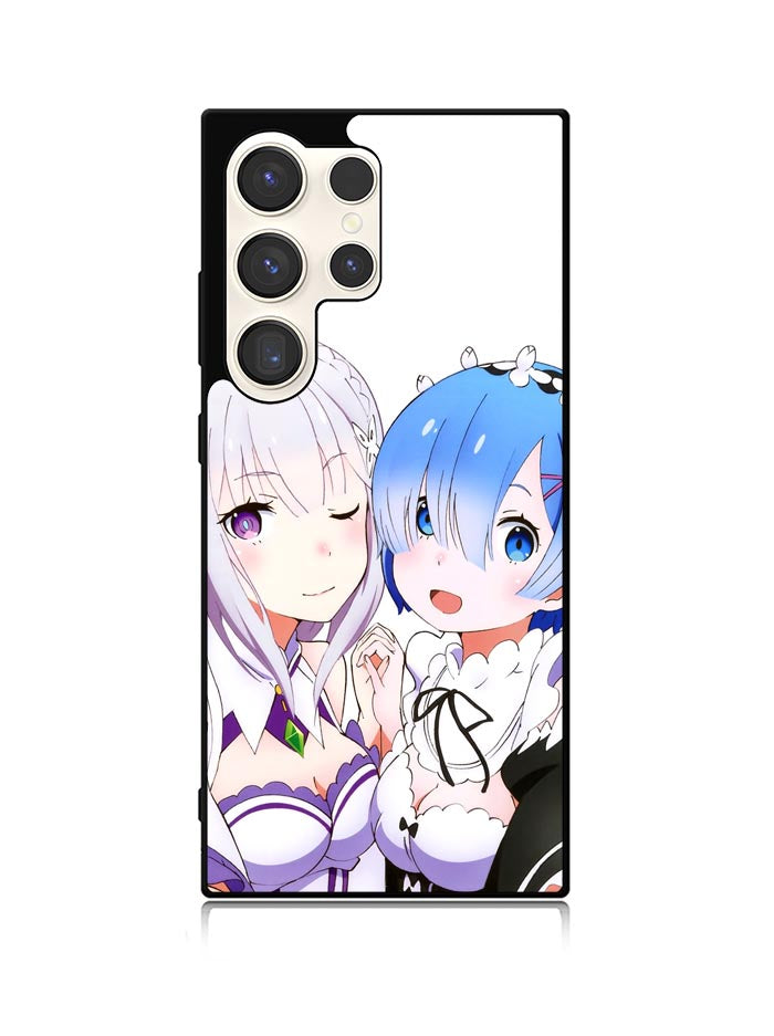 Emilia Rem Re Zero Anime Samsung Galaxy S25 Ultra 5G Case QC8357